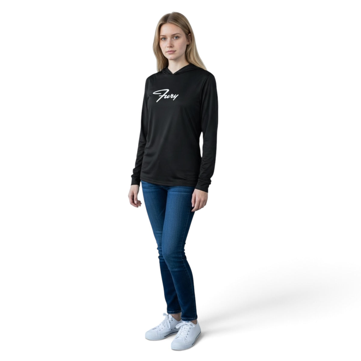 Fury Lightweight Hooded Pullover Black