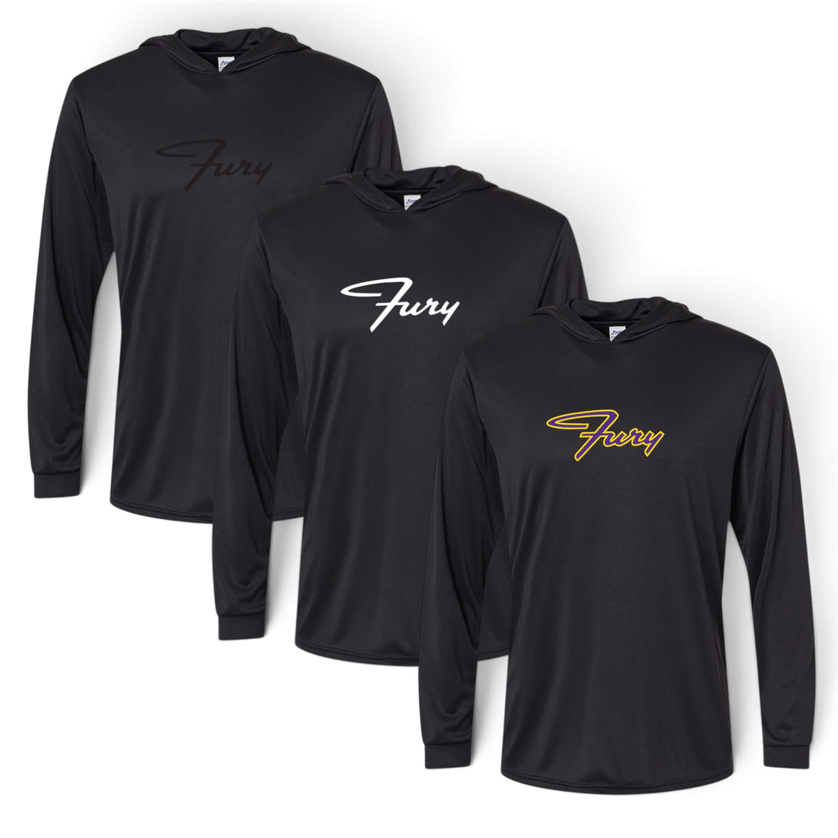Fury Lightweight Hooded Pullover Black