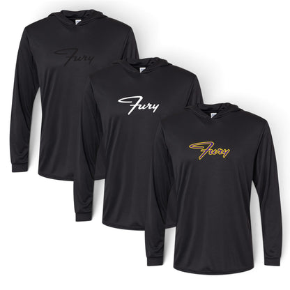 Fury Lightweight Hooded Pullover Black